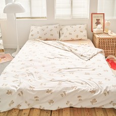 沐慕家居 純棉小熊床包標準四件套 親膚透氣 可愛風