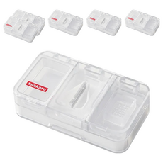 Imakara 升級款雙層藥盒, 白色 6x11x3cm, 6個