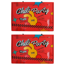 DoGa 杜甲 香酥脆椒派對禮盒 - 香酥脆椒, 髮箍氣球2入 + 創意卡片4入 + 設計貼紙 圖案隨機 4入 + 香酥脆椒 30g 4包, 2盒