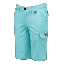 SAME 莎美 防潑水六分短褲, L, 藍色