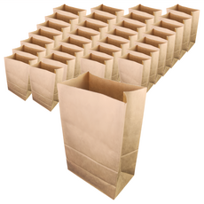 本牛皮紙方形抱袋#12A275 寬190x高350x摺邊120mm 烘焙包裝首選, 1本, 50入