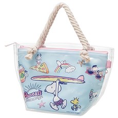 Skater 保冷袋 附透明提袋, 史努比 藍色, 1個