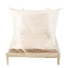 C.G.&C. S.M.C. 凱蕾絲帝 台灣製造加高可站立針織蚊帳 三開門, 180 x 200 x 200cm, 米白色