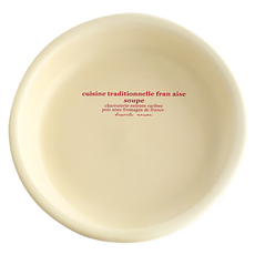 WORTH IT 渥思 韓系字母盤 陶瓷材質 直徑20cm, 奶油色, 1個