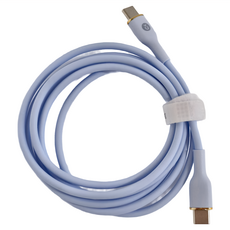 biaze 畢亞茲 PD60W Type-C-Type-C 液態矽膠快充傳輸線, 1.5m, 藍色, 1條