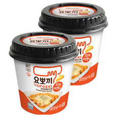 YOPOKKI 辣炒年糕即食杯, 韓國原裝進口, 微波加熱, 濃濃起司味, 120g, 2個