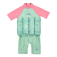 Splash About UV FloatSuit 兒童防曬浮力泳裝, 花漾蜻蜓