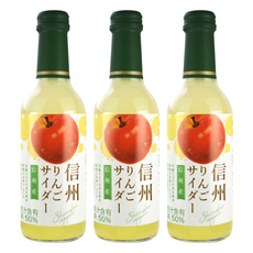 木村飲料 信州蘋果風味汽水 原汁含有率50%, 240ml, 3瓶