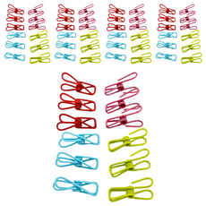 百貨King 線型夾 曬衣夾, 彩色, 5組