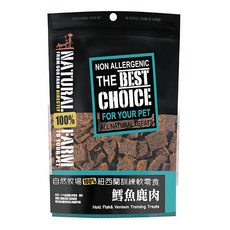 NATURAL FARM 自然牧場 鱈魚鹿肉 訓練軟零食系列, 100%紐西蘭, 不含麩質, 不含人工色素, 非過敏性, 1包, 90g