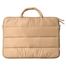 ekax 雲朵Puffy 筆電包 尼龍 聚酯纖維, 奶油咖, 1個