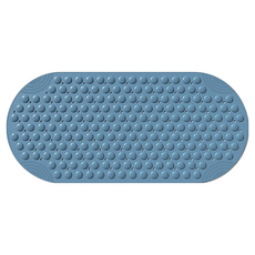 Mega 浴室圓點吸盤按摩防滑墊 藍色 PVC材質, 40 x 88cm, 1個