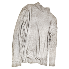 輕奢甜美中領羊絨蛋白內搭 坑條紋 維也納之夜, 煙灰