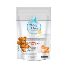 清淨海 Teddy Clean 純淨系列 植萃酵素洗衣膠囊 蜂蜜香水 5g, 30個裝, 1包