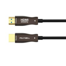 POLYWELL 寶利威爾 HDMI 4K AOC光纖線 4K 60Hz UHD 工程線, 1條, 50m