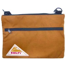 KELTY FLAT POUCH 肩背小袋 150g, 焦糖色