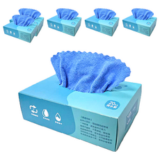 超細纖維抽取式抹布 22x22cm 擦拭玻璃 清潔抹布, 20條, 6盒