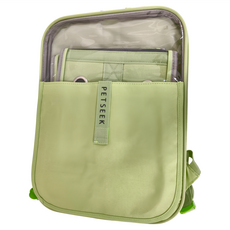 YSS Dog&Cat 清新透明折疊寵物背包, 薄荷綠, 1個, 30 x 26 x 40cm