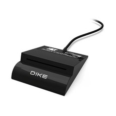 DIKE 智慧晶片讀卡機，適用於各類晶片IC卡，輕鬆讀取和編輯SIM卡資料, DAO741BK, 黑色, 1個