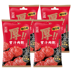 良澔 蜜汁豬肉乾, 超Q彈, 厚切, 嚴選台灣豬, 36g, 4包