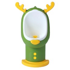 麋鹿兒童小便斗8826, 綠色, 環保PP材質, 可掛設計