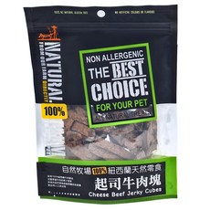 NATURAL FARM 自然牧場 起司牛肉塊 100%紐西蘭天然零食, 1包, 120g