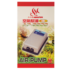 AQUAFUN 水之樂 空氣幫浦 AP-9500 雙孔三段 1.8L/min x2 台灣製造, 90 x 52 x 155mm, 1個