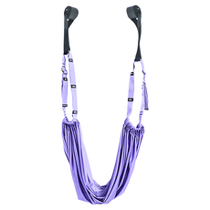 免安裝空中瑜珈伸展繩瑜珈帶, 紫色, 1個
