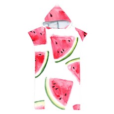 DREAMCATCHER 捕夢網 速乾吸水連帽毛巾衣 超細纖維材質不黏沙 耐高溫透氣防臭 泡湯可用, 成人款, 夏日西瓜, 1件