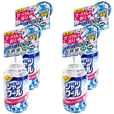 KOBAYASHI 小林製藥 衣物涼感消臭噴霧 清潔皂香, 280ml, 4瓶