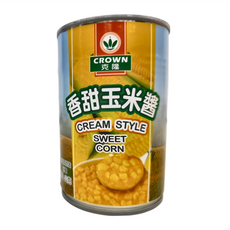 CROWN 克隆 香甜玉米醬, CREAM STYLE, 410g, 24罐