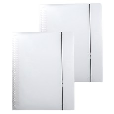 A4活頁夾 可拆式 30孔夾 白色, 2個