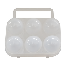 LOGOS 蛋盒 Set 六粒裝 LG84701000, 14.5 x 7.5 x 13.5cm, 白色, 1個