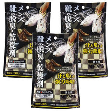 不動化學 男靴脫臭乾燥劑 2包入, 活性碳環保材質, 日本進口抗菌除臭, 70g, 3袋