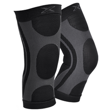 LEADER X 遠紅外線加壓透氣抗菌抑臭護膝腿套 XL-43-47cm 黑色, 2雙