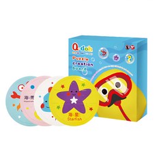 Q-doh 黏土拼圖創作板4件組, 1組, 海洋動物