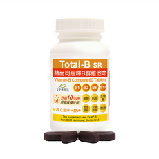 Healthwomen 赫而司 瑞士多多B群 緩釋B群 維他命 全素 防潮膜衣錠 60顆 增強體力, 60錠, 1罐
