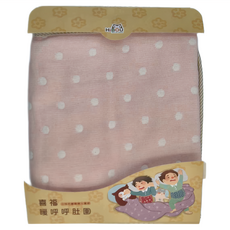 HiBOU 喜福 6重紗暖暖呼呼肚圍 1-5歲適用, 100%純棉, 寶貝粉