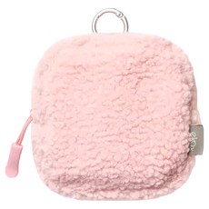 ekax 毛毛小方包, 聚酯纖維, 五金, 初戀粉, 90 x 90 x 45mm