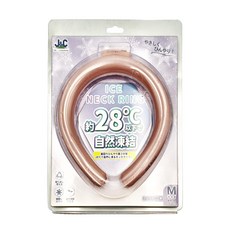 J&C 冰頸環涼感圍脖 約28℃以下自然凍結, M, 奶茶色, 1個