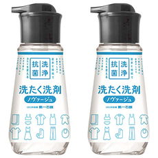 第一石鹼 Novage 按壓式超濃縮洗衣精 300g - 創新設計 48小時抗菌除臭, 2瓶