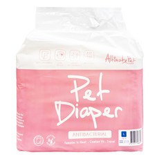 Altimate Pet 粉安心生理褲 L號 外出方便攜帶 讓狗狗乾淨舒適一整天, L(65 x 41cm), 12片, 1包