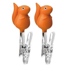 QUALy Peg Squirrel Clothes Peg 松鼠夾, 橘色, 1組