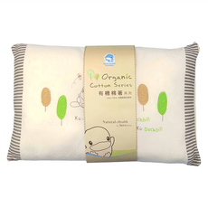 KU.KU Duckbill 酷咕鴨 有機純棉著系列 四季枕 柔軟枕心, 23 x 35cm, KU2053