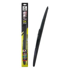 雨盾 超撥水鍍膜三節式矽膠雨刷 450mm 2倍耐用強度, 18吋, 採用多接頭設計，可滿足市場上98%的車款需求