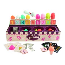 ToP BRIGHT 特寶兒 數字加減冰淇淋遊戲組, 數學邏輯認知冰淇淋玩具套裝, 1組