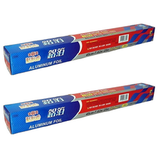 點秋香 鋁箔, 多用途食物包裝烹煮燒烤, 45cm x 7.62m, 2盒