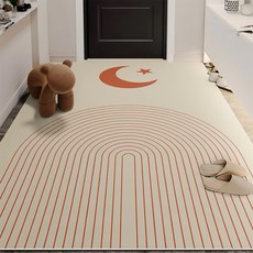 枕星眠 北歐風玄關PVC皮革地墊 防水耐用 防滑, 140 x 120cm, 1個