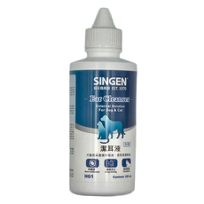 SINGEN 信元發育寶 HG1 潔耳液, 犬貓適用, 非藥用, 長效清潔除臭, 120ml, 1盒