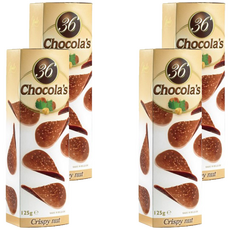 36Chocolas 比利時榛果脆餅夾心牛奶巧克力, 100g, 4個